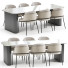 Table and Chairs Minotti Fil Noir - DayToday