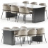 Table and Chairs Minotti Fil Noir - DayToday