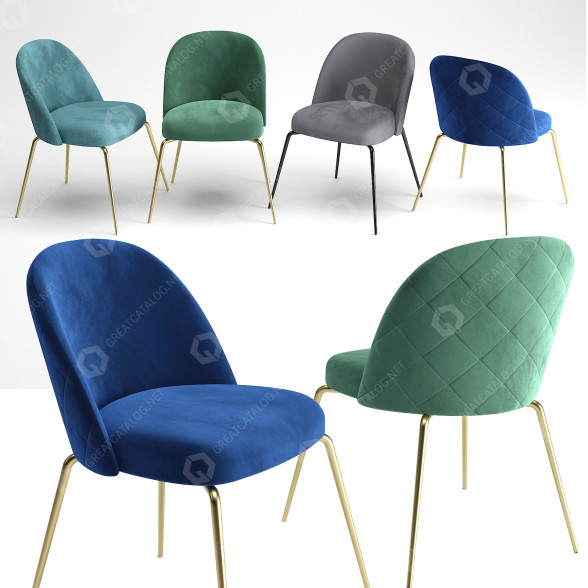 Chair Drawer Ivonne 3D model