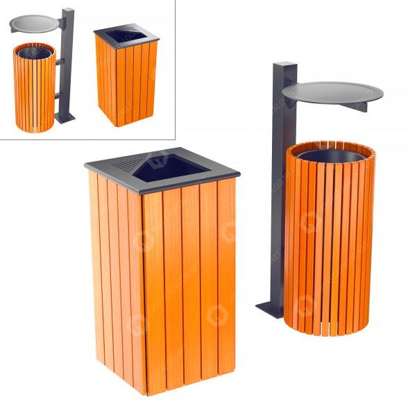 Урни Trash Can 3D модель