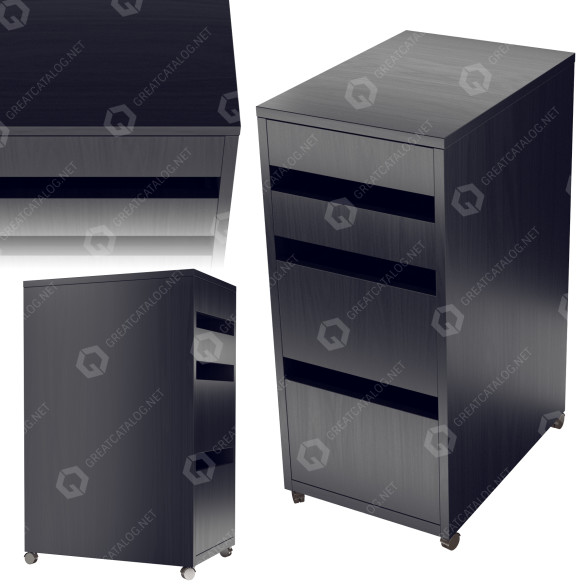 Table de chevet IKEA Micke Mikke modèle 3D