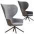 Armchair David Fox Design Hygge High Back 4 Leg Base - HenMat