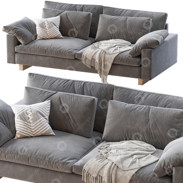 Диван West Elm Harmony 3D модель