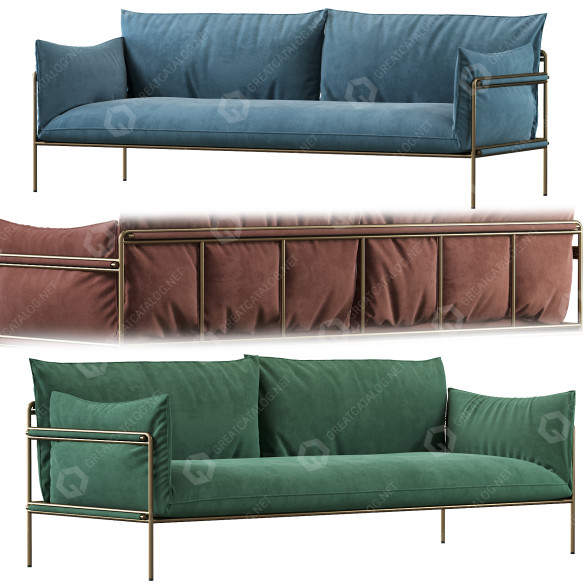 Sofá Paola Lenti Kaba 2-Seater Modelo 3D