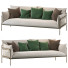 Sofa Paola Lenti Kaba 2-Seater Beige - HenMat