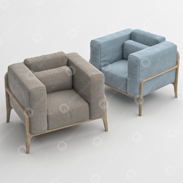 Крісло Fawn 3D модель