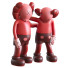 Statuette Kaws Red Blush Along The Way - HenMat