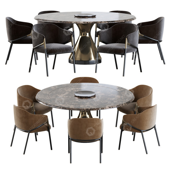 Table and Chairs Segis Hammer 3D model